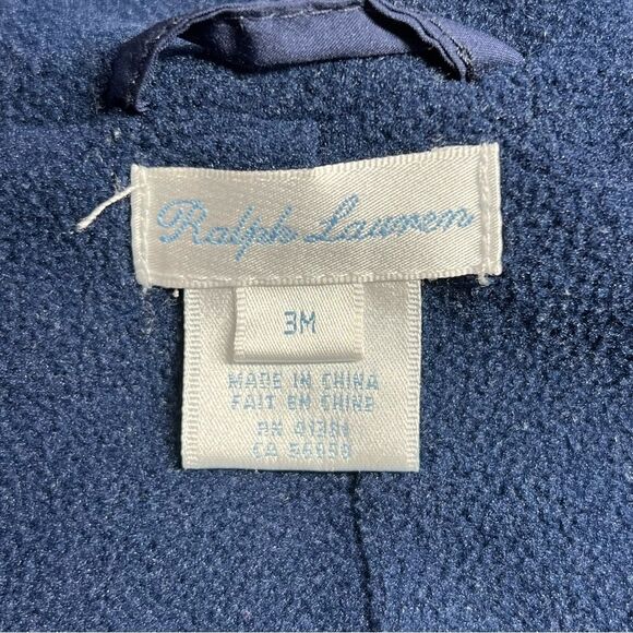 Ralph Lauren Quilted Fleece Lined Snap Closure Snow Suit 3 Months - Picture 9 of 10